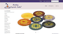 Desktop Screenshot of healingcrystalsindia.com